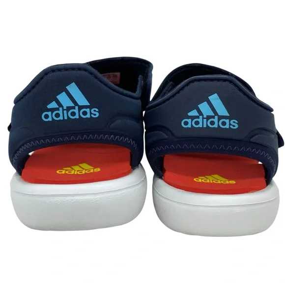 Adidas Water Sandals Kids Size 1 Navy Closed Toe Waterproof Water Shoes - Picture 7 of 10
